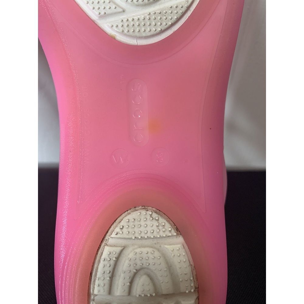 CROCS Pink and Yellow Women's Sandals - Picture 7 of 7